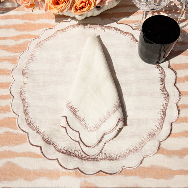 ANNA MASON X MAISON MARGAUX 'FLORENCE' PLACEMAT & NAPKIN SET